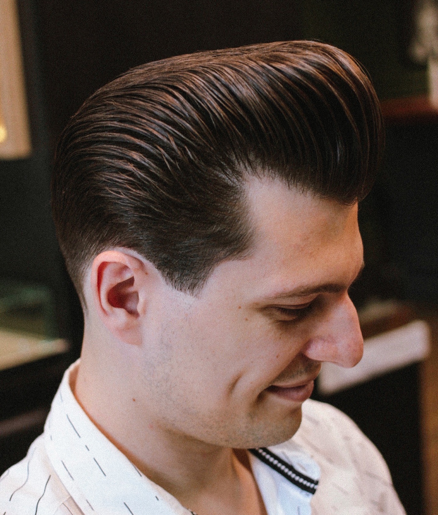 Men’s Polished Pomaded Pompadour